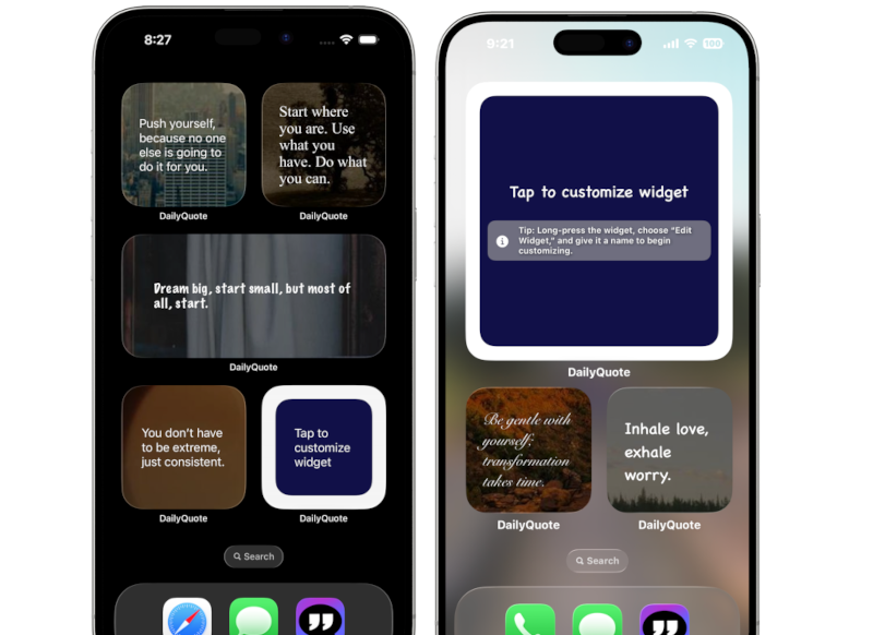 First Image Of How To Add Daily Quote Widget to iPhone Home Screen & Why You Absolutely Should